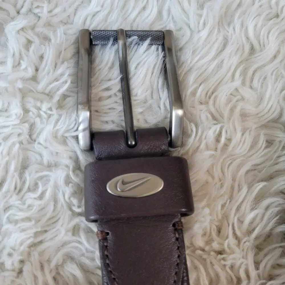 Nike Golf Genuine Leather Brown Belt Size 44